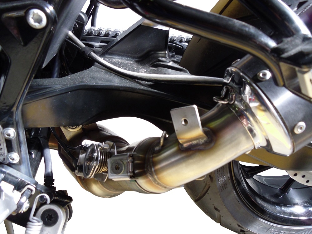 Escape compatível com Husqvarna Nuda 900 - Nuda 900 R 2012-2013, Albus Ceramic, Escape legal, homologado, silenciador com db killer removível e tubo de ligação específico 
