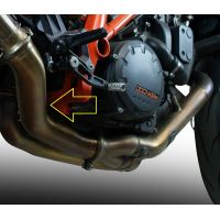 GPR escape compatível com Ktm Super Duke 1290 R 2017-2019, Decatalizzatore, Sistema racing Sistema de tubo para eliminar o catalisador 