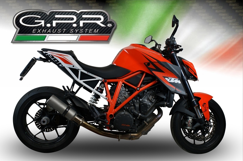 Escape compatível com Ktm Super Duke 1290 R 2014-2016, M3 Inox , Escape legal, homologado, silenciador com db killer removível e tubo de ligação específico 