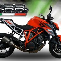 Escape compatível com Ktm Super Duke 1290 R 2014-2016, M3 Inox , Escape legal, homologado, silenciador com db killer removível e tubo de ligação específico 