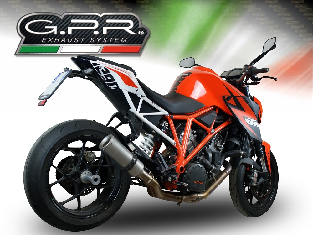 Escape compatível com Ktm Super Duke 1290 R 2014-2016, M3 Inox , Escape legal, homologado, silenciador com db killer removível e tubo de ligação específico 