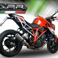 Escape compatível com Ktm Super Duke 1290 R 2014-2016, M3 Inox , Escape legal, homologado, silenciador com db killer removível e tubo de ligação específico 