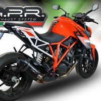 Escape compatível com Ktm Super Duke 1290 R 2014-2016, Furore Nero, Escape legal, homologado, silenciador com db killer removível e tubo de ligação específico 