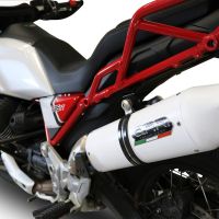 Escape compatível com Moto Guzzi V85 TT 2021-2024, Albus Evo4, Escape legal, homologado, silenciador com db killer removível e tubo de ligação específico 