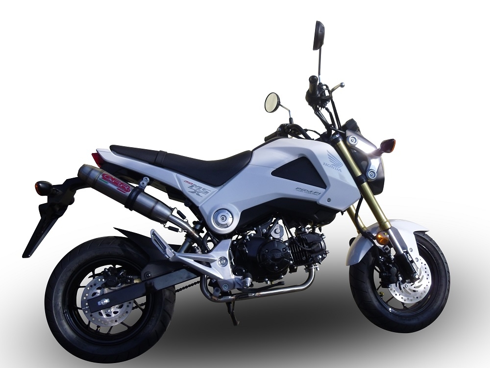 Escape compatível com Honda Msx - Grom 125 2021-2023, Deeptone Inox, Escape Racing, linha completa, fornecido com coletor específico, artigo sem homologação 