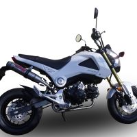 Escape compatível com Honda Msx - Grom 125 2021-2023, Deeptone Inox, Escape Racing, linha completa, fornecido com coletor específico, artigo sem homologação 