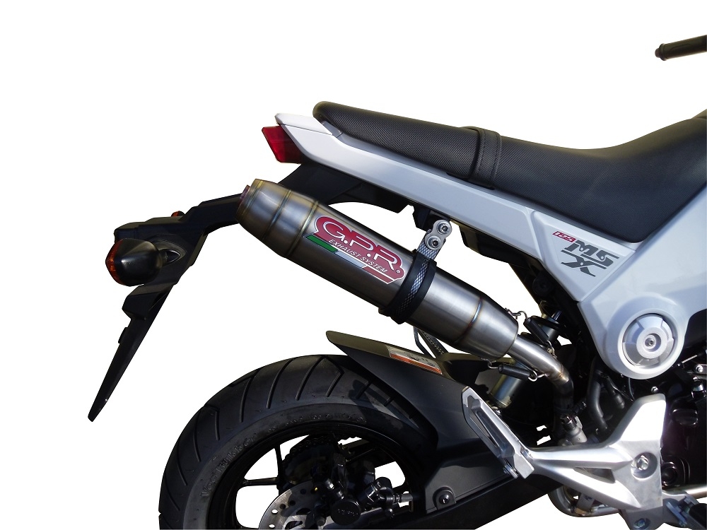 Escape compatível com Honda Msx - Grom 125 2021-2023, Deeptone Inox, Escape Racing, linha completa, fornecido com coletor específico, artigo sem homologação 