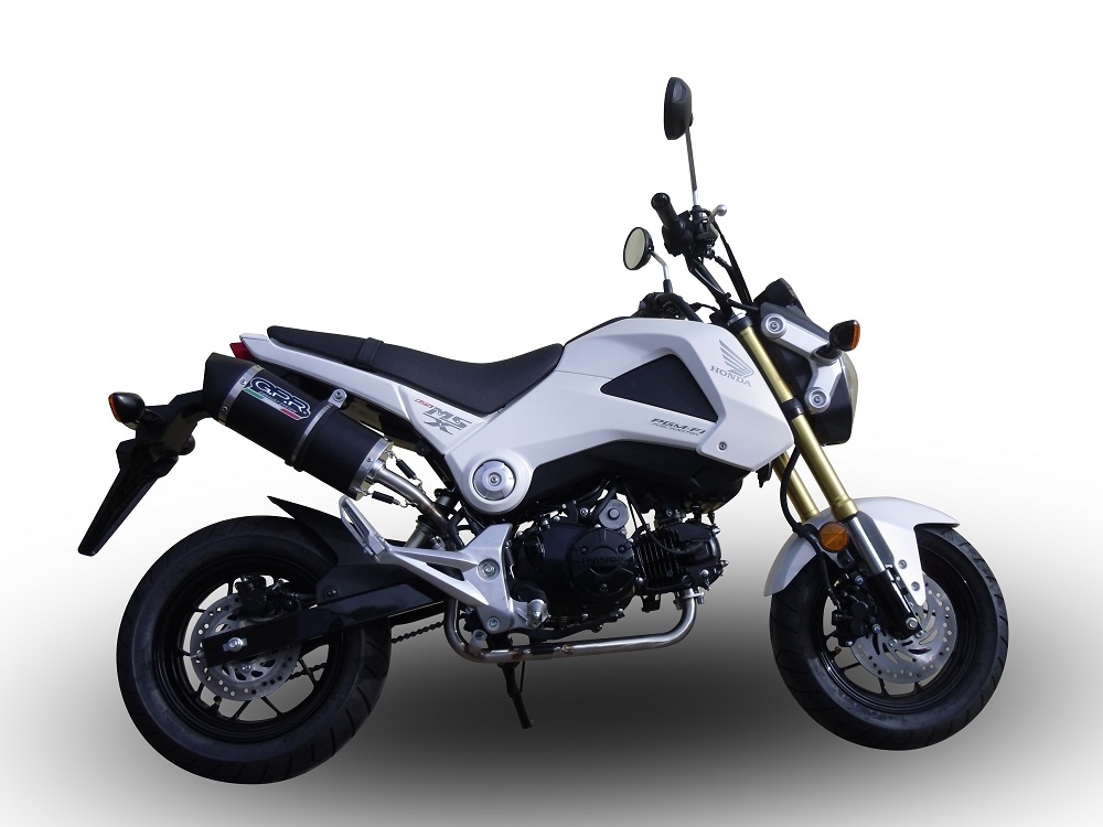 Escape compatível com Honda Msx - Grom 125 2021-2023, Furore Nero, Escape Racing, linha completa, fornecido com coletor específico, artigo sem homologação 