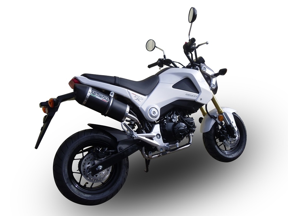 Escape compatível com Honda Msx - Grom 125 2021-2023, Furore Nero, Escape Racing, linha completa, fornecido com coletor específico, artigo sem homologação 