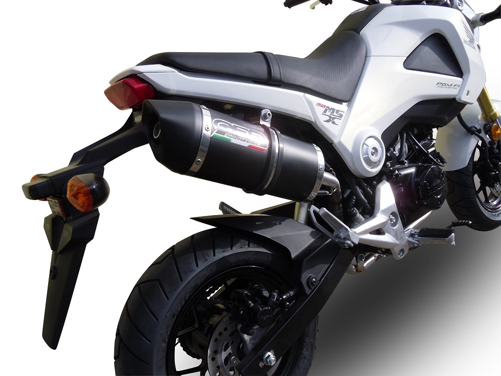 Escape compatível com Honda Msx - Grom 125 2013-2017, Furore Nero, Escape legal, homologado, silenciador com db killer removível e tubo de ligação específico 