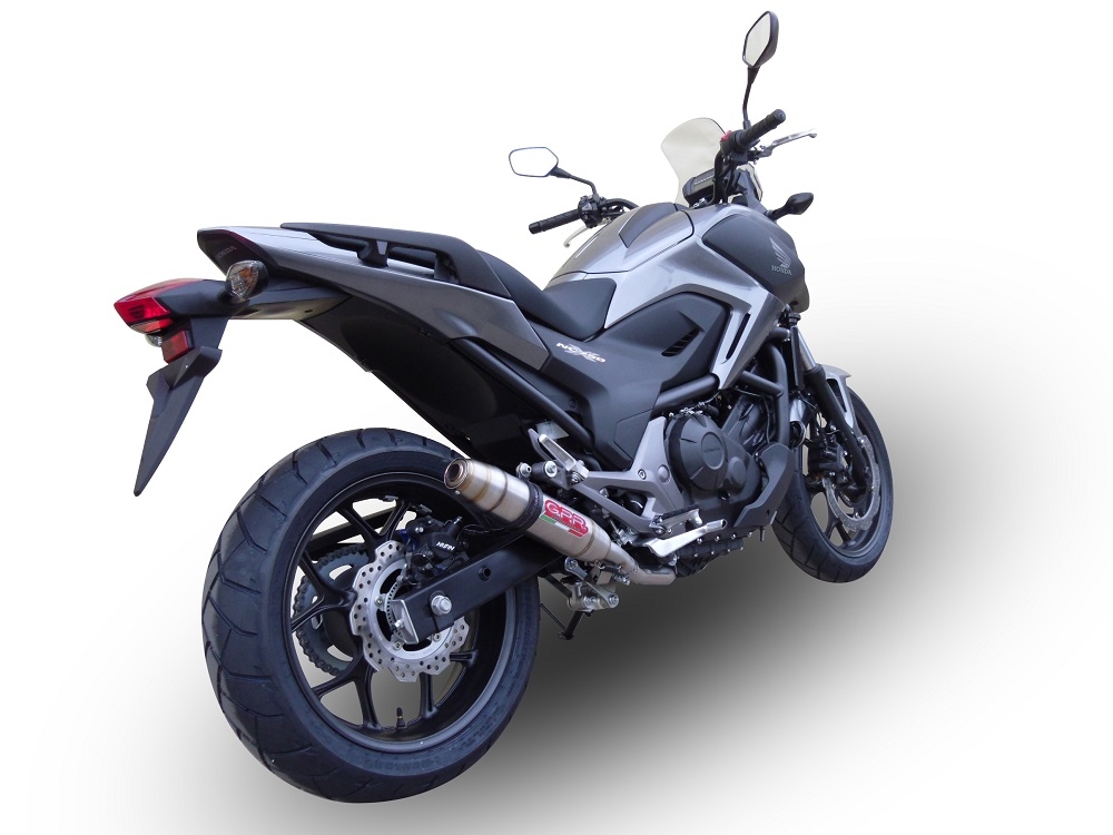 Escape compatível com Honda Nc 750 X - S Dct 2021-2023, Deeptone Inox, Escape legal, homologado, silenciador com db killer removível e tubo de ligação específico 