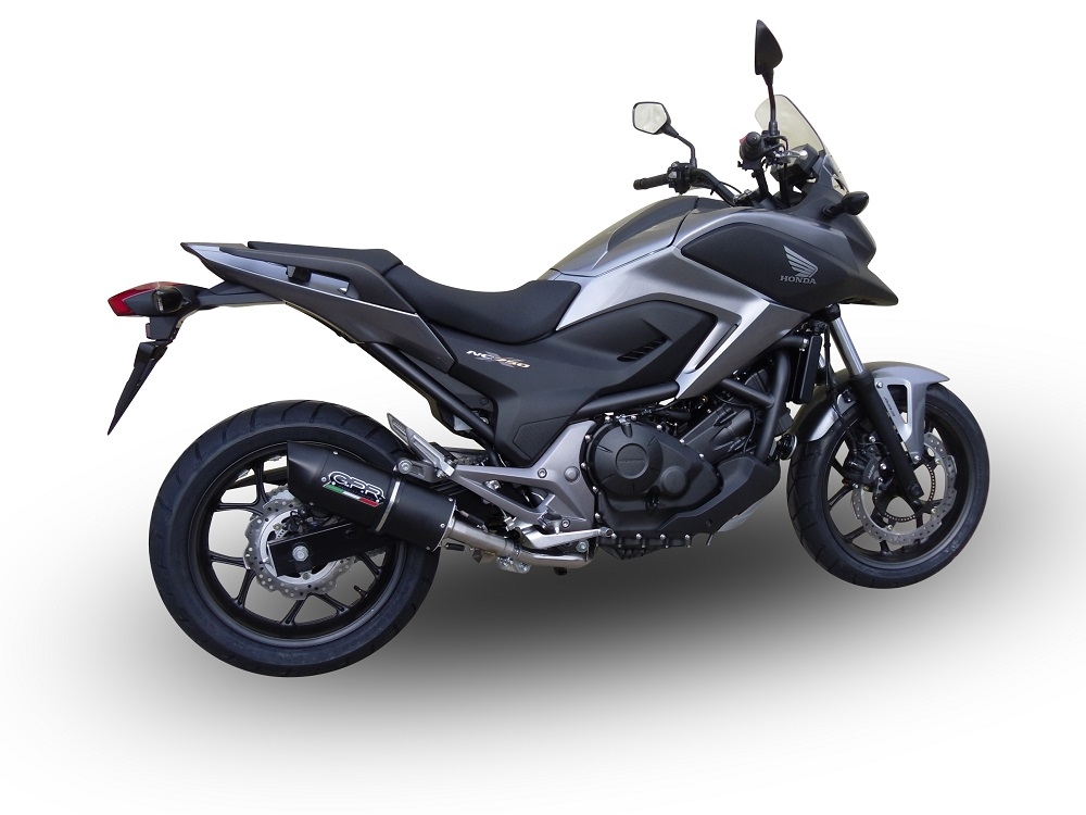 Escape compatível com Honda Nc 700 X - S Dct 2012-2018, Furore Nero, Escape legal, homologado, silenciador com db killer removível e tubo de ligação específico 