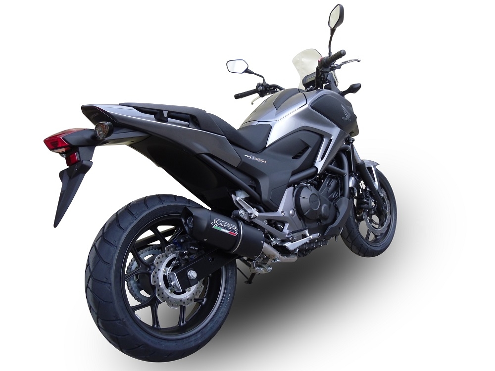 Escape compatível com Honda Nc 700 X - S Dct 2012-2018, Furore Nero, Escape legal, homologado, silenciador com db killer removível e tubo de ligação específico 