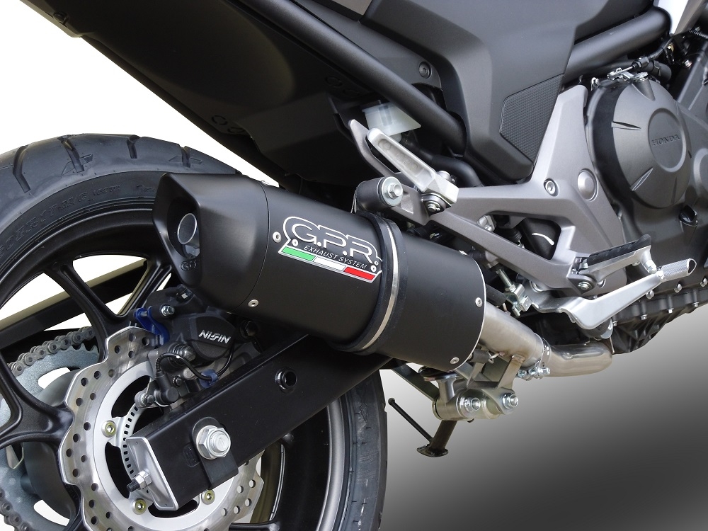 Escape compatível com Honda Nc 700 X - S Dct 2012-2018, Furore Nero, Escape legal, homologado, silenciador com db killer removível e tubo de ligação específico 