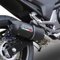 Escape compatível com Honda Nc 700 X - S Dct 2012-2018, Furore Nero, Escape legal, homologado, silenciador com db killer removível e tubo de ligação específico 