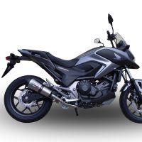 GPR escape compatível com  Honda Nc 750 X - S Dct  2021-2023, New Grand Prix Evo Titanium, Escape legal, homologado, silenciador com db killer removível e tubo de ligação específico 
