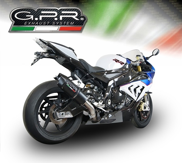 Escape compatível com Bmw S 1000 RR -M 2015-2016, Furore Nero, Escape legal, homologado, silenciador com db killer removível e tubo de ligação específico 
