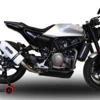 Escape compatível com Husqvarna Svartpilen 701 2018-2020, Albus Evo4, Escape legal, homologado, silenciador com db killer removível e tubo de ligação específico 