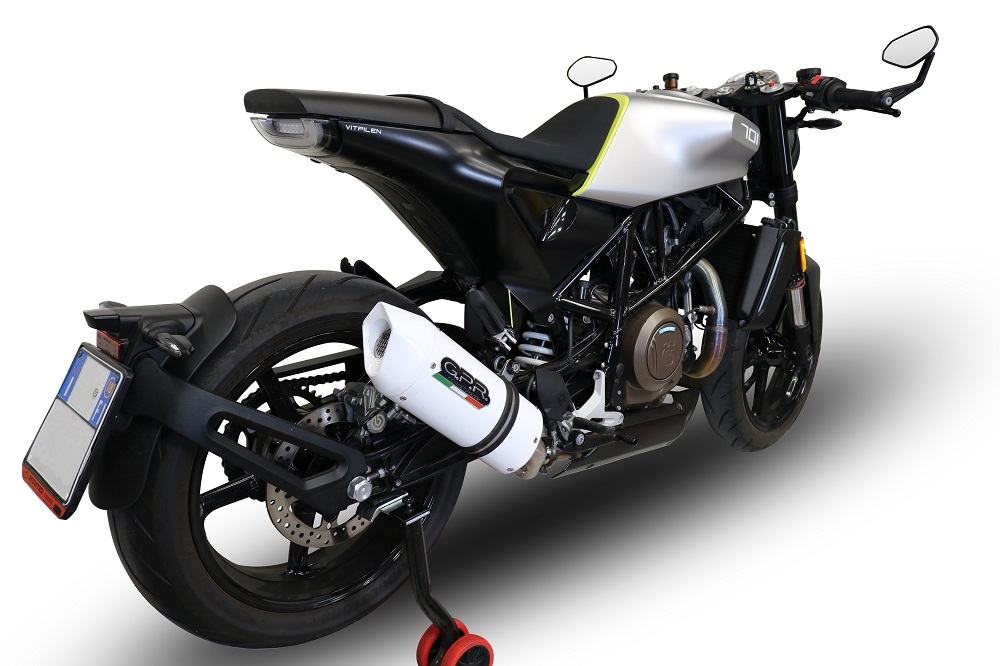 Escape compatível com Husqvarna Svartpilen 701 2018-2020, Albus Evo4, Escape legal, homologado, silenciador com db killer removível e tubo de ligação específico 