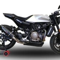 Escape compatível com Husqvarna Svartpilen 701 2018-2020, Furore Evo4 Nero, Escape legal, homologado, silenciador com db killer removível e tubo de ligação específico 