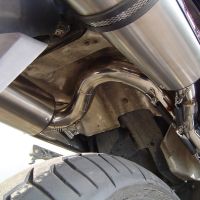 Escape compatível com Honda Vfr 800 V-Tec 2002-2013, Albus Ceramic, Par de silenciosos de escape homologadas, com db killer removível e tubos de ligação específicos 