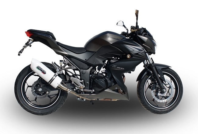Escape compatível com Kawasaki Z 300 2014-2017, Albus Ceramic, Escape legal, homologado, silenciador com db killer removível e tubo de ligação específico 