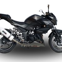 Escape compatível com Kawasaki Z 300 2014-2017, Albus Ceramic, Escape legal, homologado, silenciador com db killer removível e tubo de ligação específico 