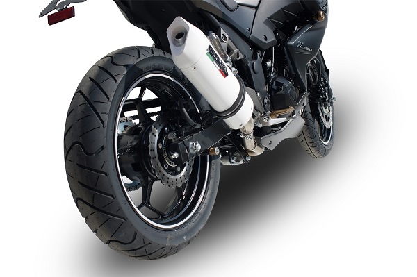 Escape compatível com Kawasaki Z 300 2014-2017, Albus Ceramic, Escape legal, homologado, silenciador com db killer removível e tubo de ligação específico 