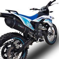 Escape compatível com F.B. Mondial Smx 125 Enduro 2021-2023, Furore Nero, Escape legal, homologado, silenciador com db killer removível e tubo de ligação 