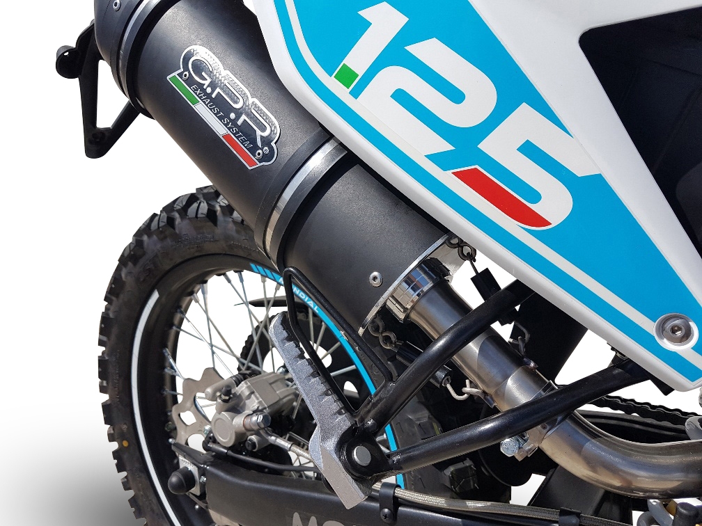 Escape compatível com UM Motorcycles Dsr SM - EX 125 2018-2020, Furore Nero, Sistema homologado, catalisador original será eliminado Silencioso com tubo de ligação 