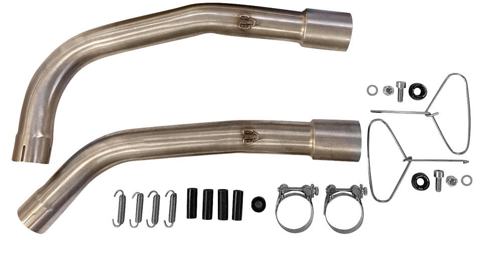 Escape compatível com Honda Vtr 1000 Sp-1 RC51 2000-2001, Satinox , Par de silenciosos de escape homologadas, com db killer removível e tubos de ligação específicos 