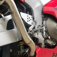 Escape compatível com Honda Vtr 1000 Sp-1 RC51 2000-2001, Satinox , Par de silenciosos de escape homologadas, com db killer removível e tubos de ligação específicos 