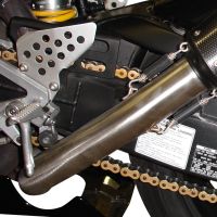 Escape compatível com Honda Vtr 1000 Sp-2 RC51 2002-2006, Furore Nero, Par de silenciosos de escape homologadas, com db killer removível e tubos de ligação específicos 