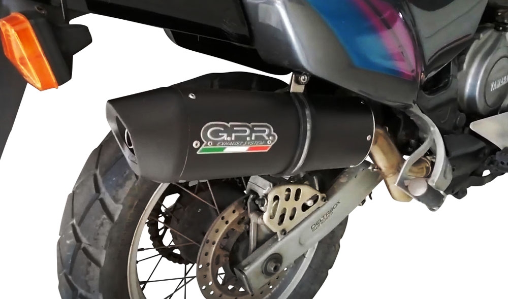 Escape compatível com Yamaha Xtz 750 Supertenere 1989-1997, Furore Nero, Escape legal, homologado, silenciador com db killer removível e tubo de ligação específico 