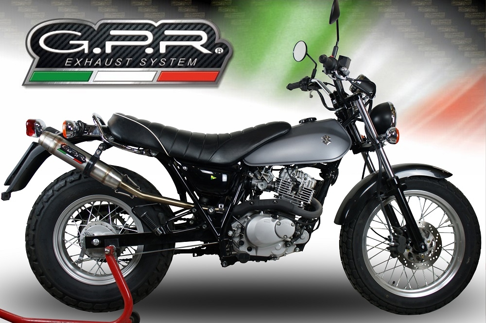Escape compatível com Suzuki Rv 200 Van Van 2016-2017, Deeptone Inox, Escape legal, homologado, silenciador com db killer removível e tubo de ligação específico 
