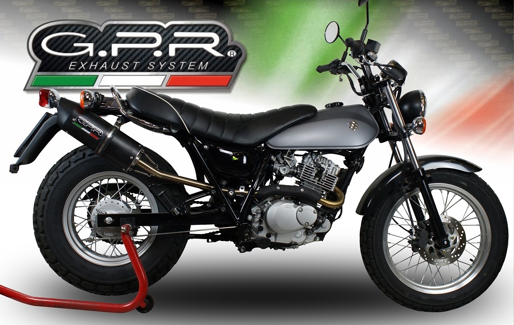 Escape compatível com Suzuki Rv 200 Van Van 2016-2017, Furore Nero, Escape legal, homologado, silenciador com db killer removível e tubo de ligação específico 