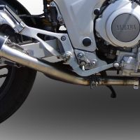 Escape compatível com Yamaha Tdm 850 1991-2001, Furore Nero, Par de silenciosos de escape homologadas, com db killer removível e tubos de ligação específicos 