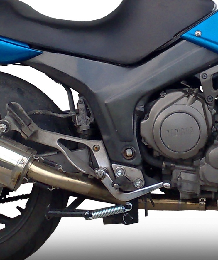 Escape compatível com Yamaha Tdm 850 1991-2001, Trioval, Escape legal, homologado, silenciador com db killer removível e tubo de ligação específico 