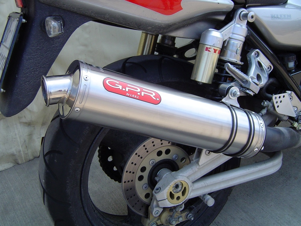 Escape compatível com Kawasaki Zrx-1200 2002-2008, Inox Tondo, Silenciador de escape, aprovado, montagem com flange específico (bolt-on), com db killer removível 