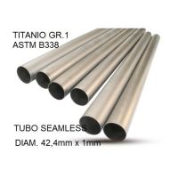 GPR escape compatível com Cafè Racer Cafè Racer -, Tubo titanio seamless D. 42,4mm X 1mm L.1000mm,  