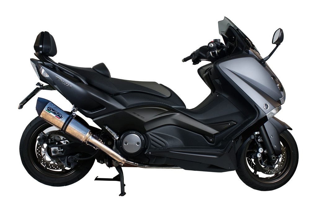GPR escape compatível com  Yamaha T-Max 530 2012-2016, New Grand Prix Evo Titanium, Escape completo, não legal para países da UE, com db killer removível 