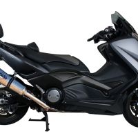GPR escape compatível com  Yamaha T-Max 530 2012-2016, New Grand Prix Evo Titanium, Escape completo, não legal para países da UE, com db killer removível 