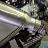 Escape compatível com Honda Transalp Xl 600 V 1996-1999, Ghisa , Escape legal, homologado, silenciador com db killer removível e tubo de ligação específico 