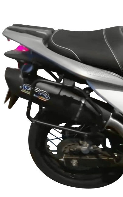 Escape compatível com Honda Transalp Xl 700 V 2007-2014, Furore Nero, Escape legal, homologado, silenciador com db killer removível e tubo de ligação específico 
