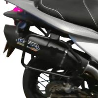 Escape compatível com Honda Transalp Xl 700 V 2007-2014, Furore Nero, Escape legal, homologado, silenciador com db killer removível e tubo de ligação específico 