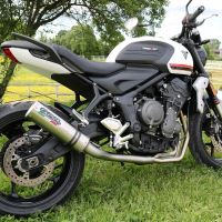 Escape compatível com Triumph Trident 660 2021-2024, M3 Inox , Escape completo, não legal para países da UE, com db killer removível 