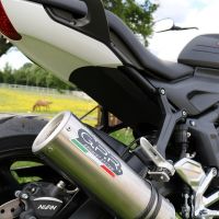 Escape compatível com Triumph Trident 660 2021-2024, M3 Inox , Escape completo, não legal para países da UE, com db killer removível 