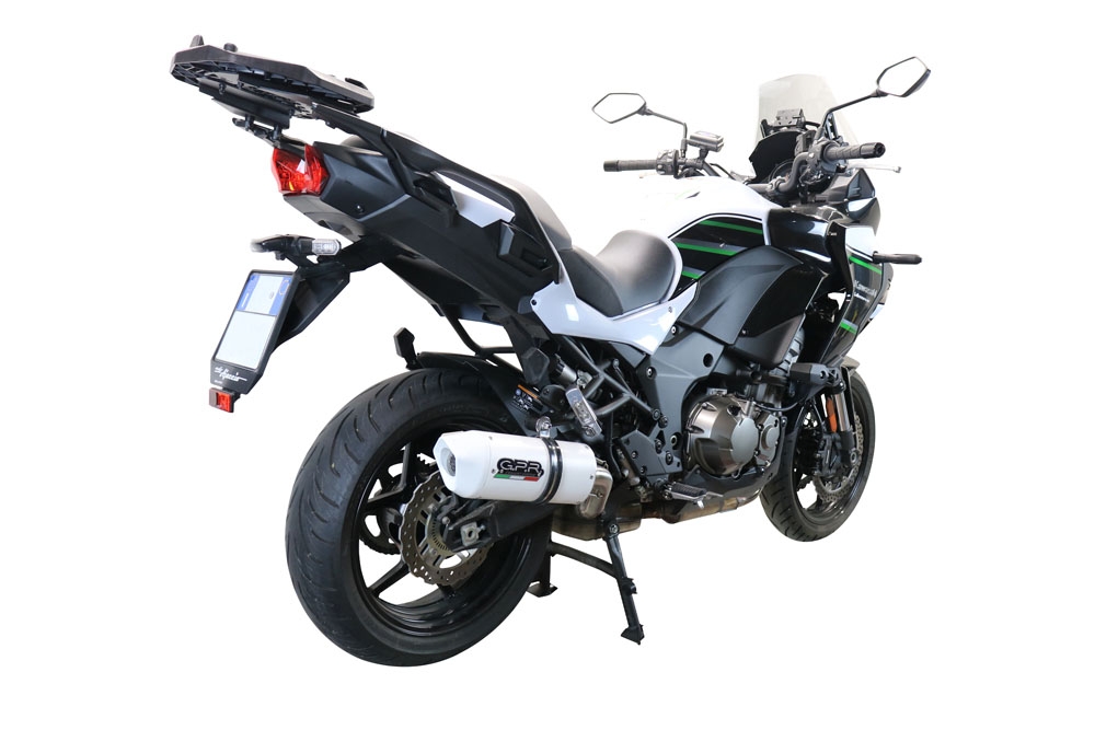 Escape compatível com Kawasaki Versys 1000 I.E. 2021-2024, Albus Evo4, Escape legal, homologado, silenciador com db killer removível e tubo de ligação específico 