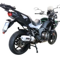 Escape compatível com Kawasaki Versys 1000 I.E. 2021-2024, Albus Evo4, Escape legal, homologado, silenciador com db killer removível e tubo de ligação específico 