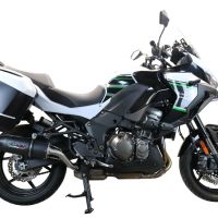 Escape compatível com Kawasaki Versys 1000 I.E. 2019-2020, Furore Evo4 Nero, Escape legal, homologado, silenciador com db killer removível e tubo de ligação específico 